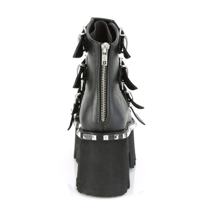 DemoniaCult Sandalias para mujeres ASHES-70 Blk V. Le & Hologram