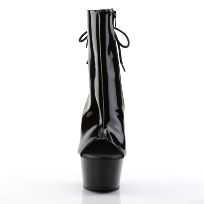 Pleaser Botas de tobillo para mujer ASPIRE-1018 BLK PAT / BLK