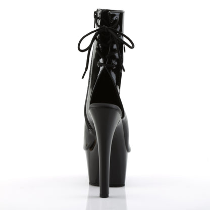 Pleaser Botas de tobillo para mujer ASPIRE-1018 BLK PAT / BLK
