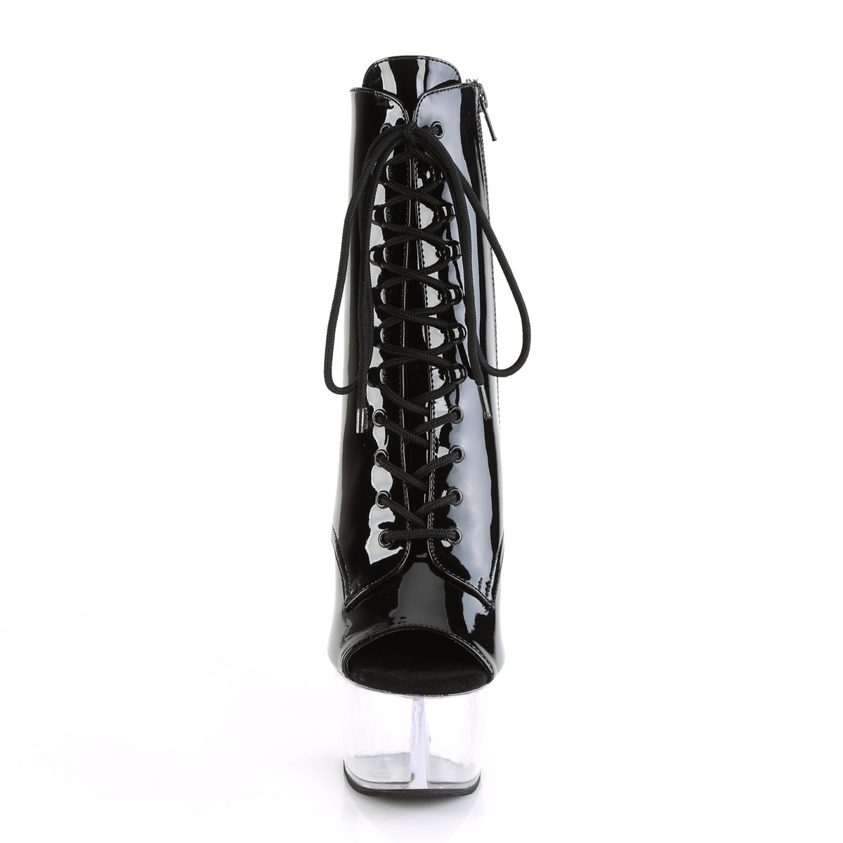 Pleaser Botas de tobillo para mujer ASPIRE-1021 BLK PAT / CLR