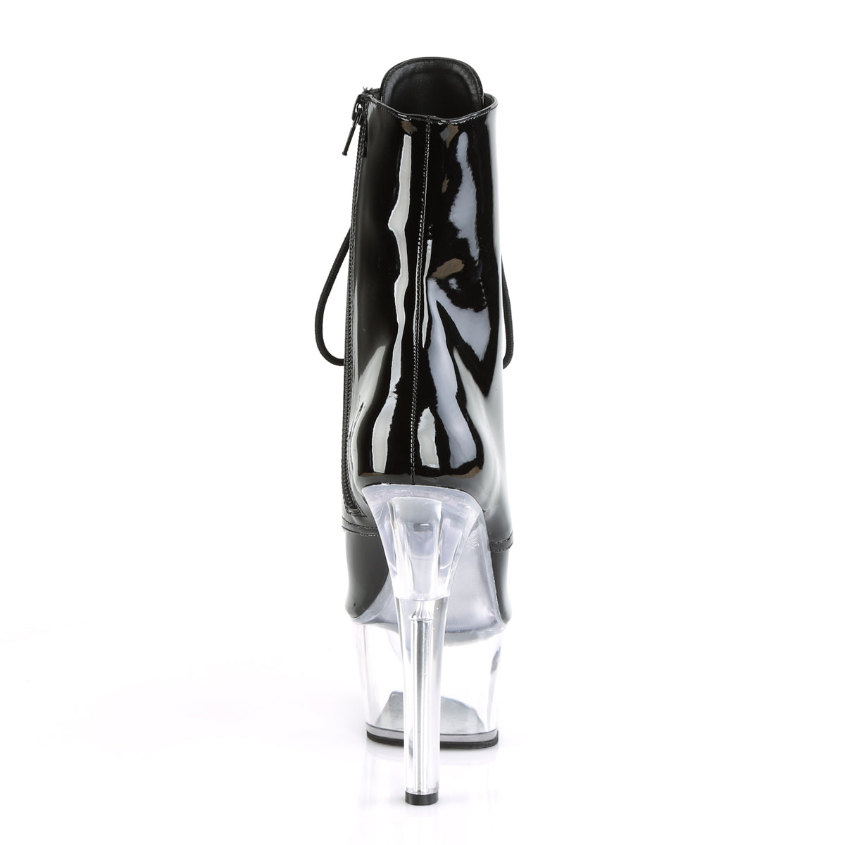 Pleaser Botas de tobillo para mujer ASPIRE-1021 BLK PAT / CLR