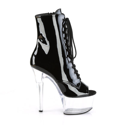 Pleaser Botas de tobillo para mujer ASPIRE-1021 BLK PAT / CLR