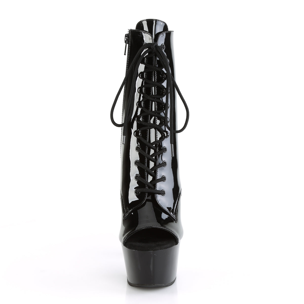 Pleaser Botas de tobillo para mujer ASPIRE-1021 BLK PAT / BLK