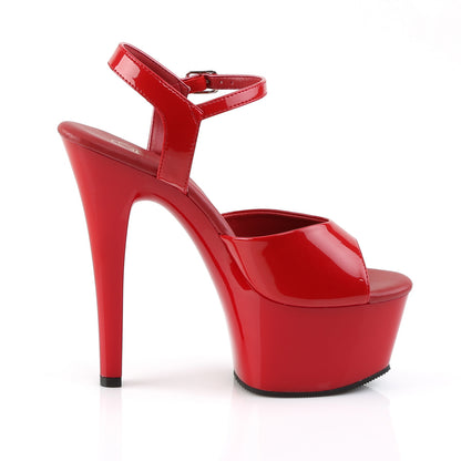 Pleaser Sandalias para mujer ASPIRE-609 PAT / ROJO ROJO