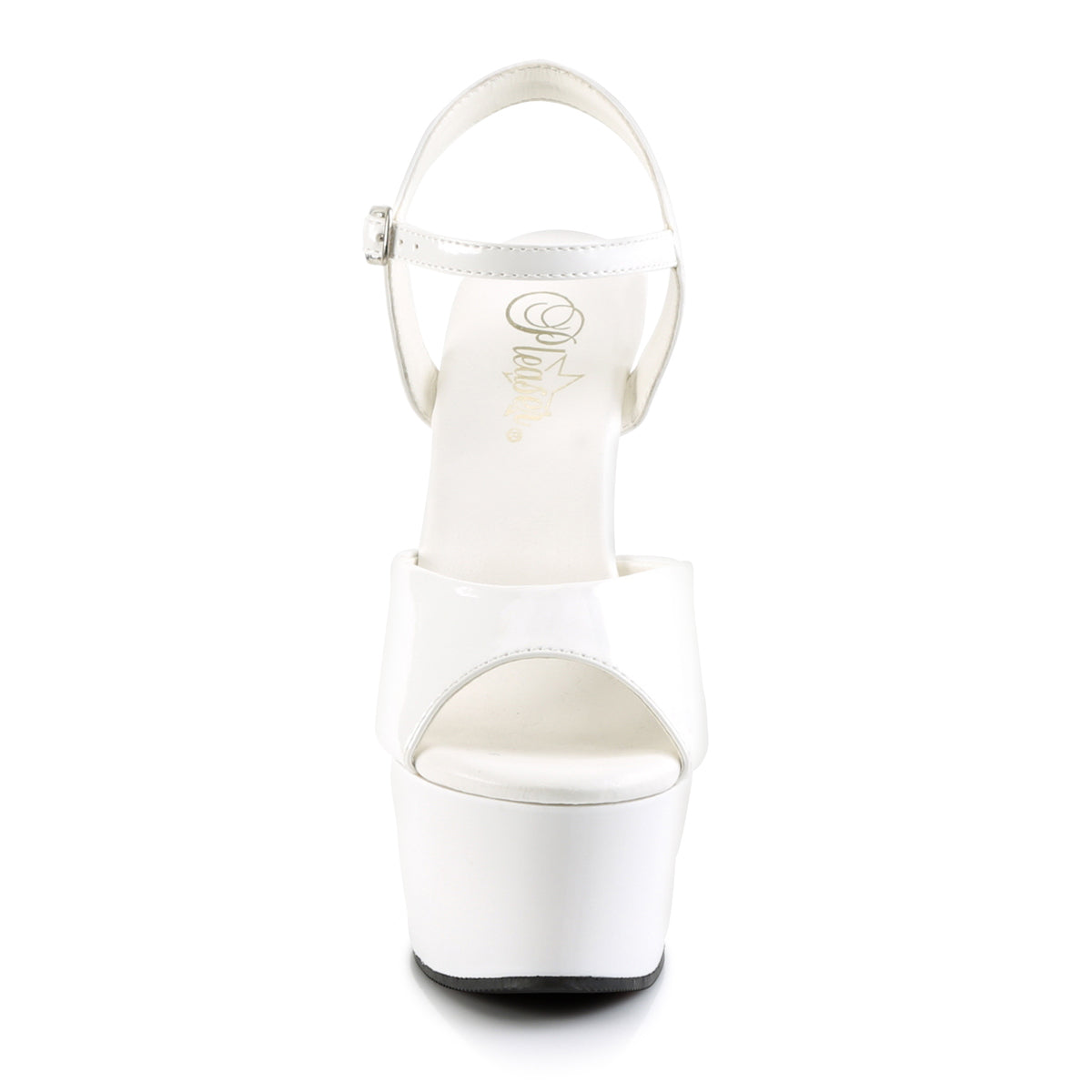 Pleaser Sandalias para mujer ASPIRE-609 WHT PAT / WHT