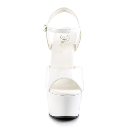 Pleaser Sandalias para mujer ASPIRE-609 WHT PAT / WHT