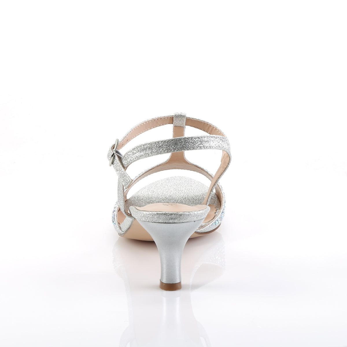 Fabulicious Sandalias para mujer AUDREY-05 SLV Shimming Teject