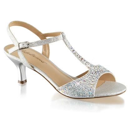 Fabulicious Sandalias para mujer AUDREY-05 SLV Shimming Teject