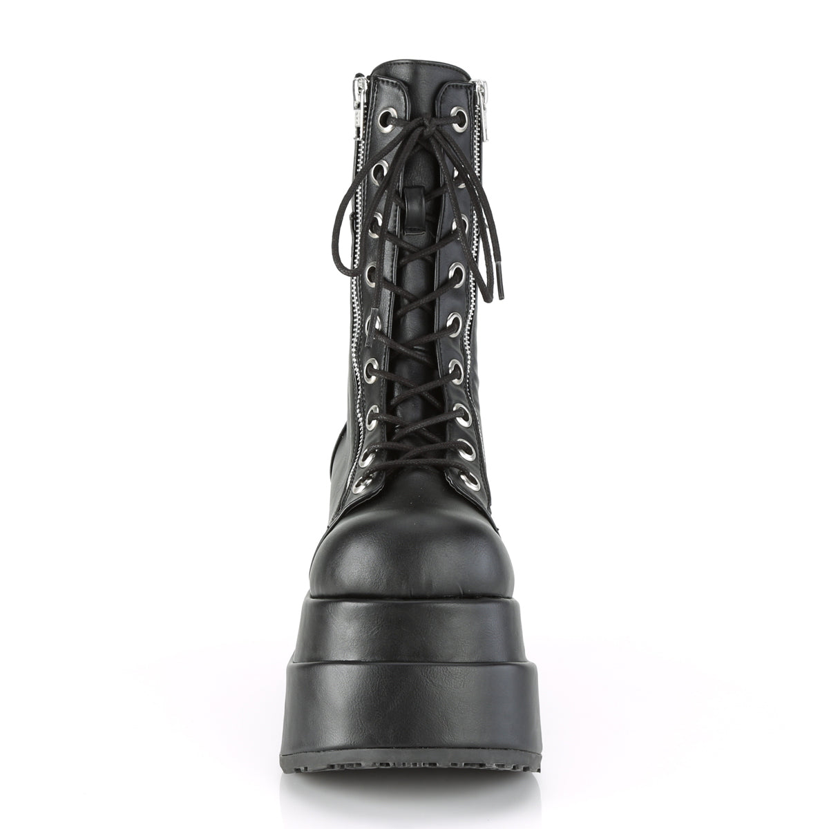 DemoniaCult Botas de mujer BEAR-265 BLK de cuero vegano