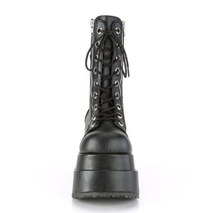 DemoniaCult Botas de mujer BEAR-265 BLK de cuero vegano