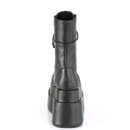 DemoniaCult Botas de mujer BEAR-265 BLK de cuero vegano