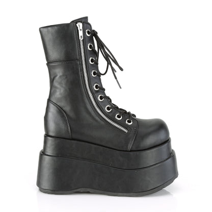 DemoniaCult Botas de mujer BEAR-265 BLK de cuero vegano
