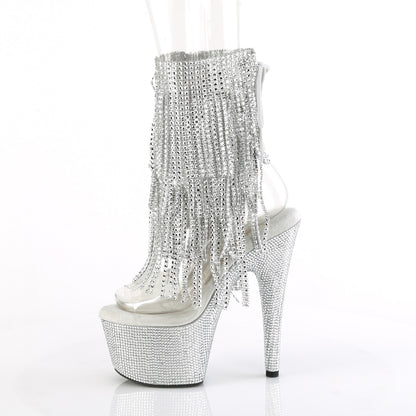 Pleaser  Ankle Boots BEJEWELED-1017RSF-7 Clr-Slv/Slv RS