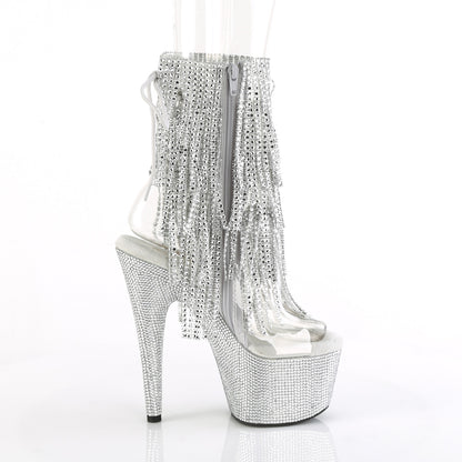 Pleaser  Ankle Boots BEJEWELED-1017RSF-7 Clr-Slv/Slv RS