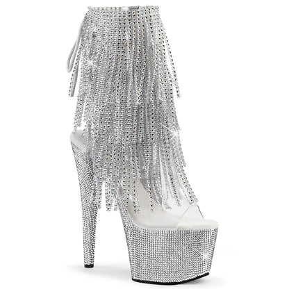 Pleaser  Ankle Boots BEJEWELED-1017RSF-7 Clr-Slv/Slv RS