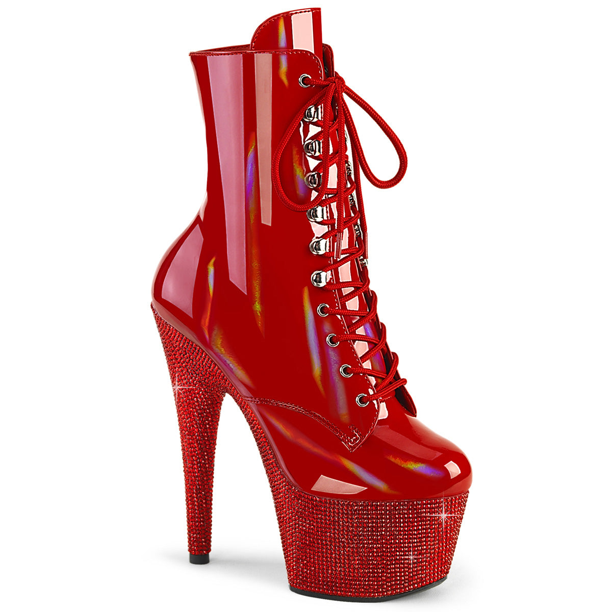 Pleaser  Botines BEJEWELED-1020-7 rojo holo pat/rojo RS