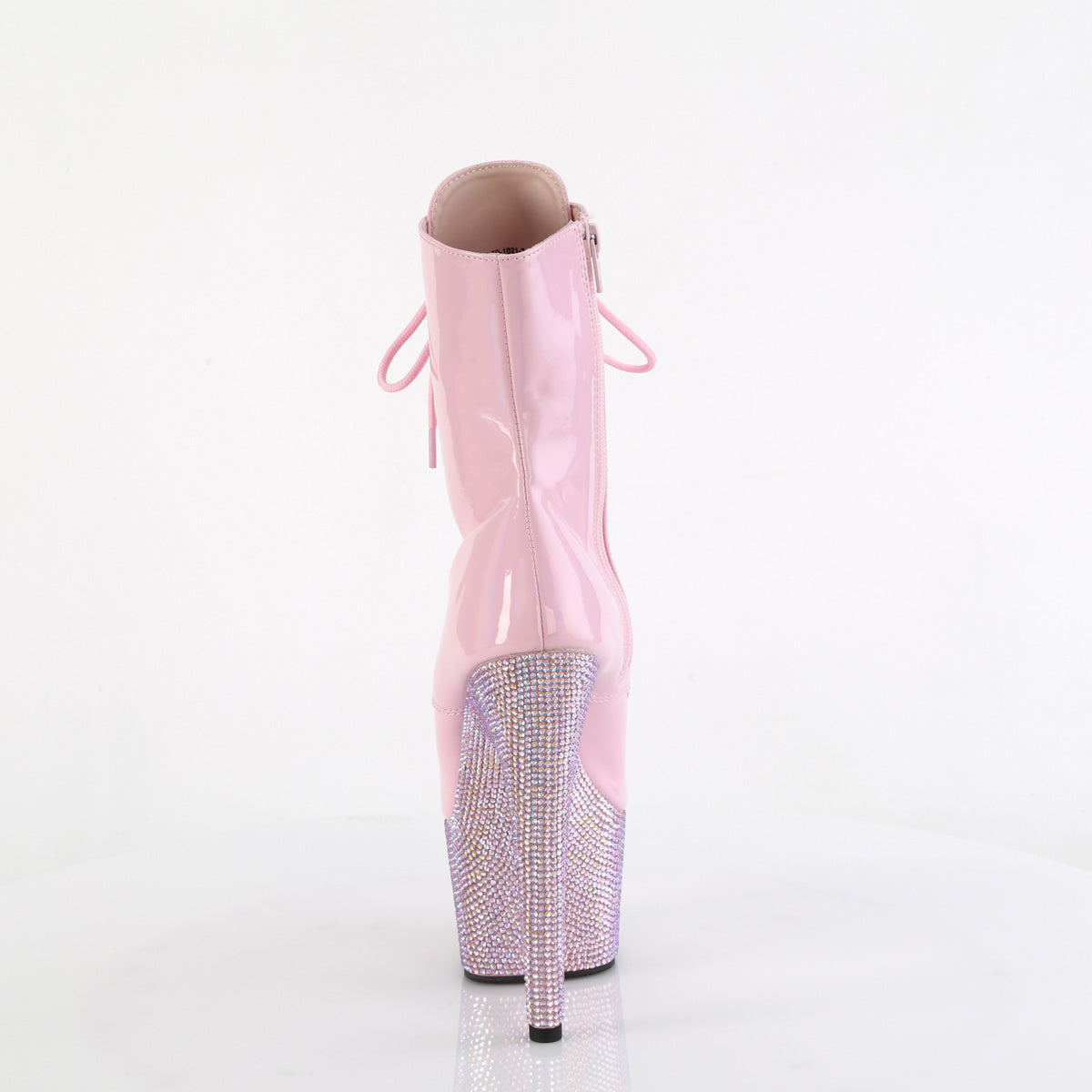Pleaser  Ankle Boots BEJEWELED-1021-7 B. Pink Holo Pat/B. Pink AB RS