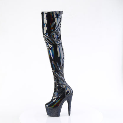 Pleaser  Botas BEJEWELED-3000-7 blk str holo pat/medianoche blk rs