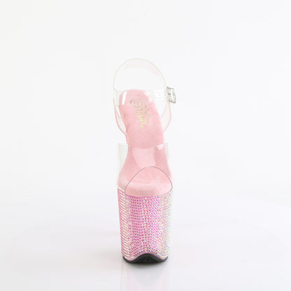 Pleaser   BEJEWELED-808RRS CLR/B. RS rosado