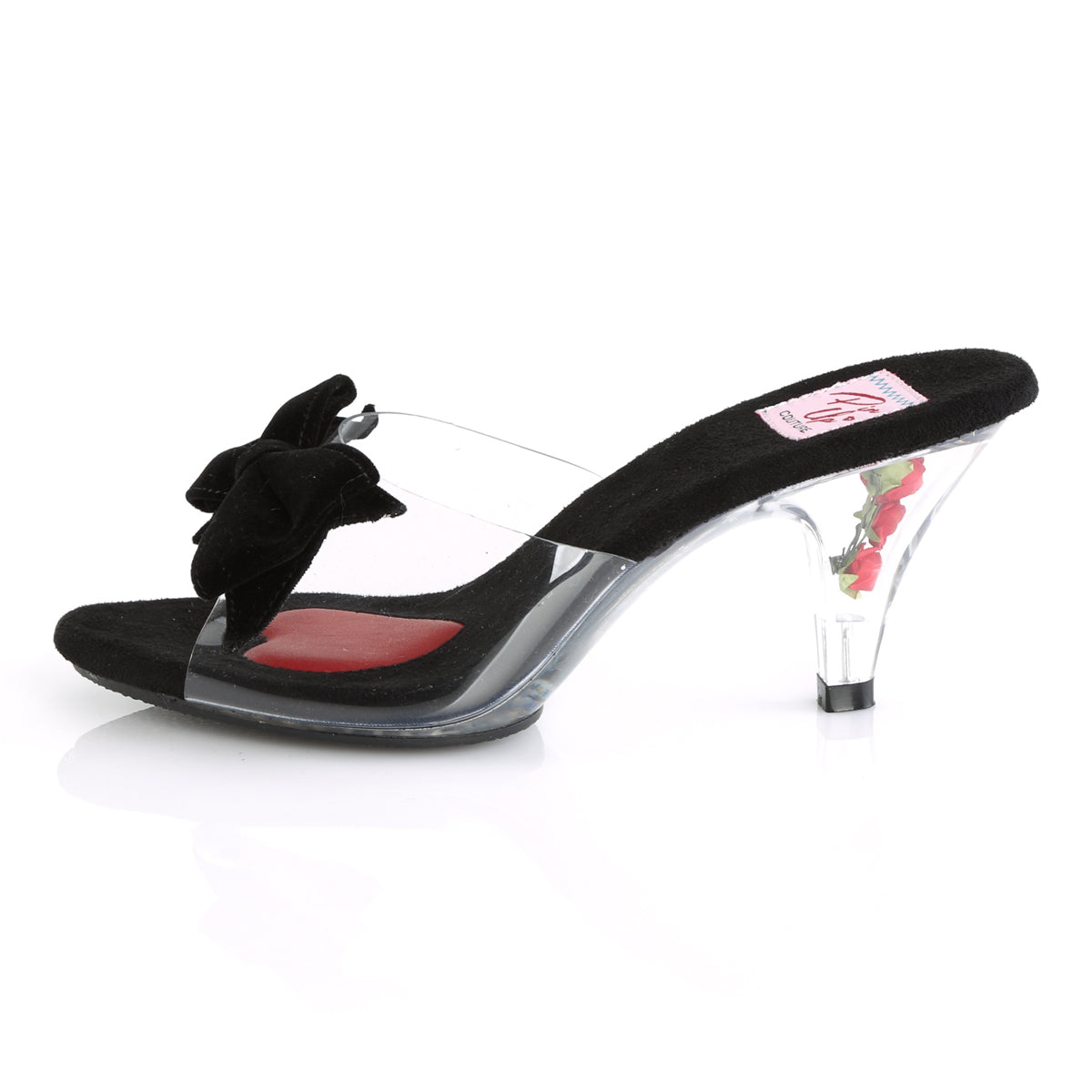 Pin Up Couture Bombas para mujer BELLE-301bow CLR-BLK / CLR
