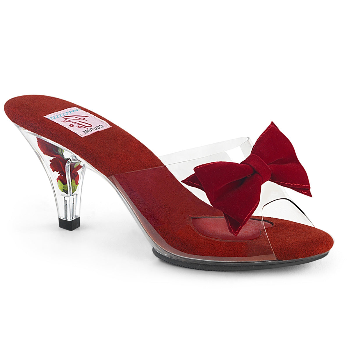 Pin Up Couture Bombas para mujer BELLE-301bow CLR-RED / CLR