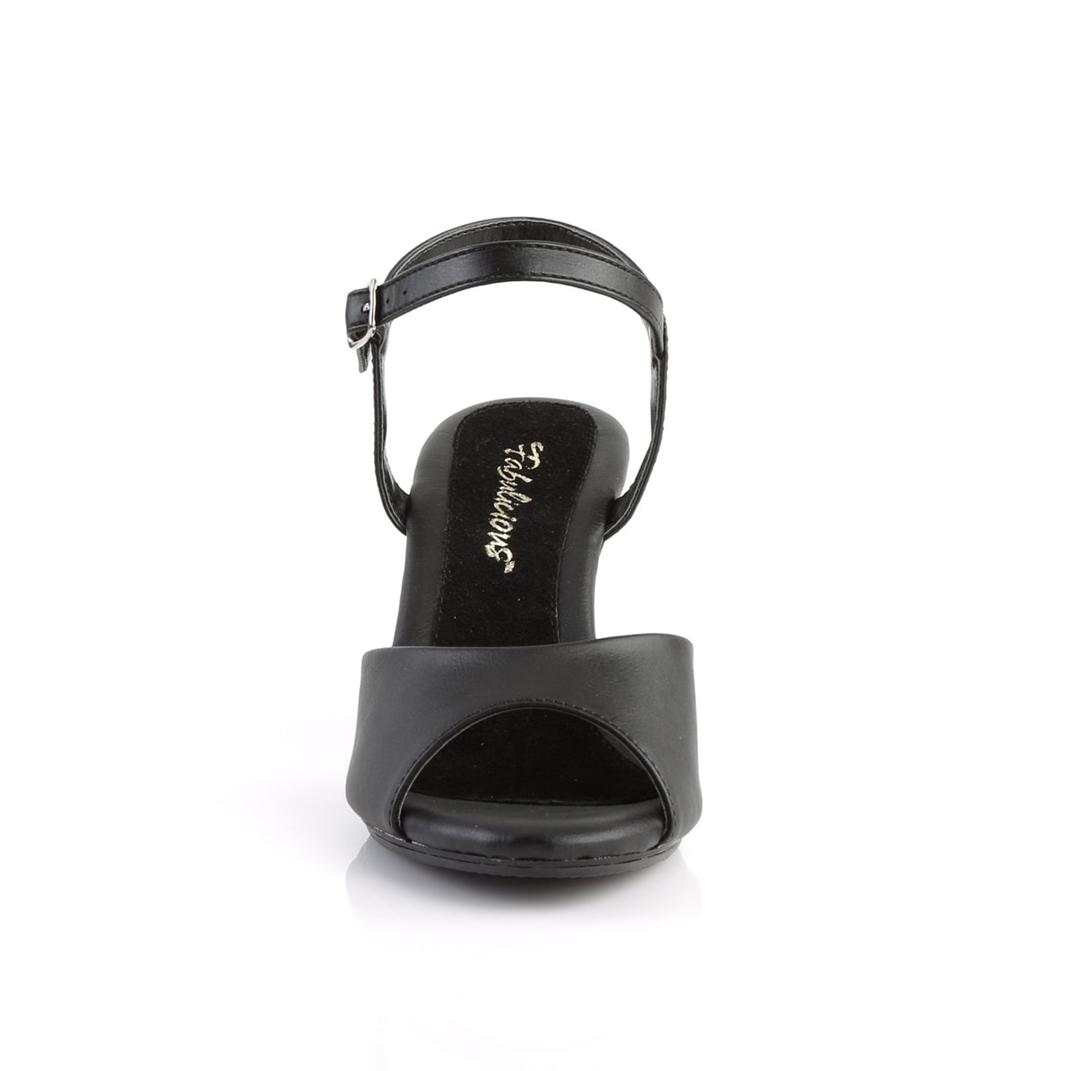 Fabulicious Sandalias para mujer BELLE-309 BLK Faux Cuero / Blk Mate
