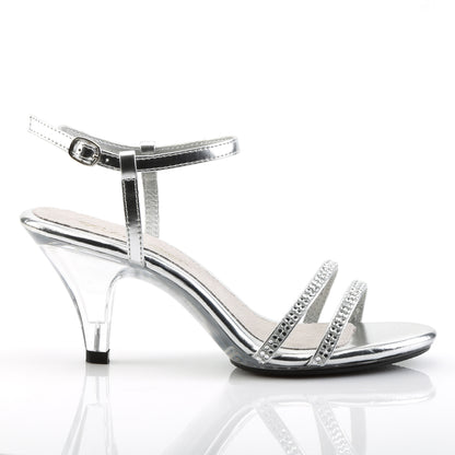 Fabulicious Sandalias para mujer BELLE-316 SLV Metallic PU / CLR