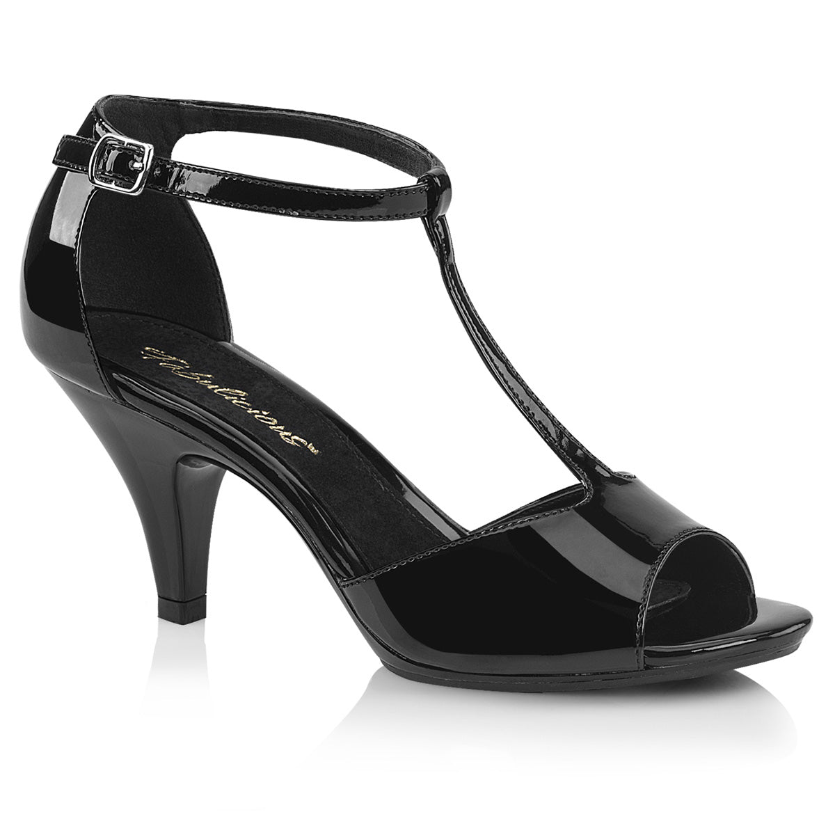 Fabulicious Sandalias para mujer BELLE-371 BLK PAT / BLK