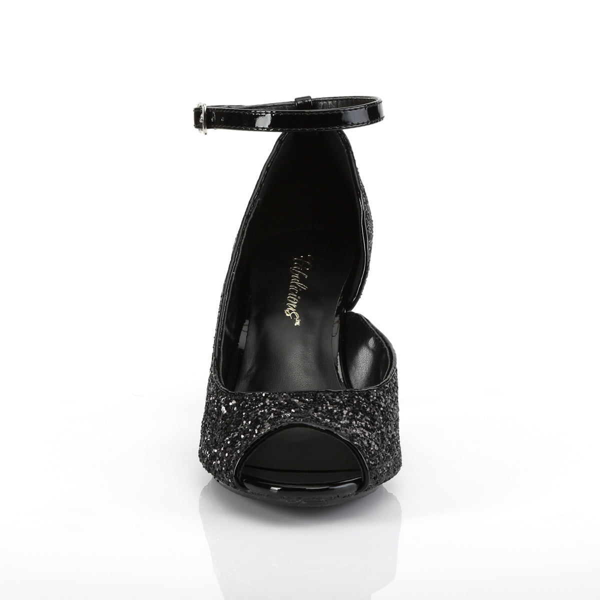 Fabulicious Sandalias para mujer BELLE-381g Blk brillo / brillo blk