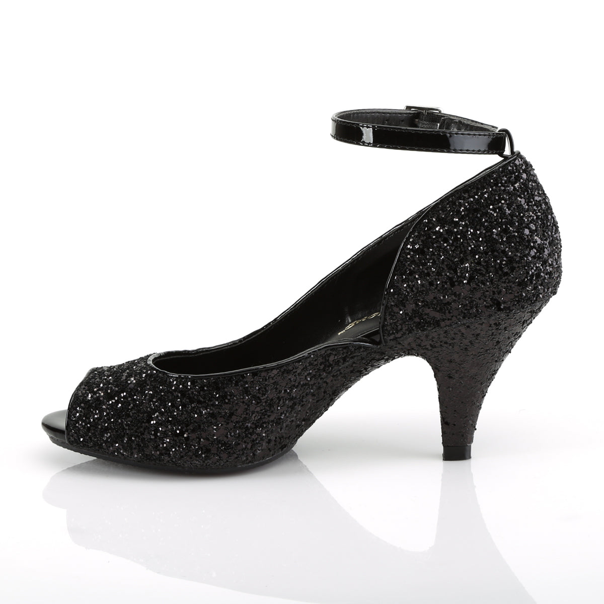 Fabulicious Sandalias para mujer BELLE-381g Blk brillo / brillo blk