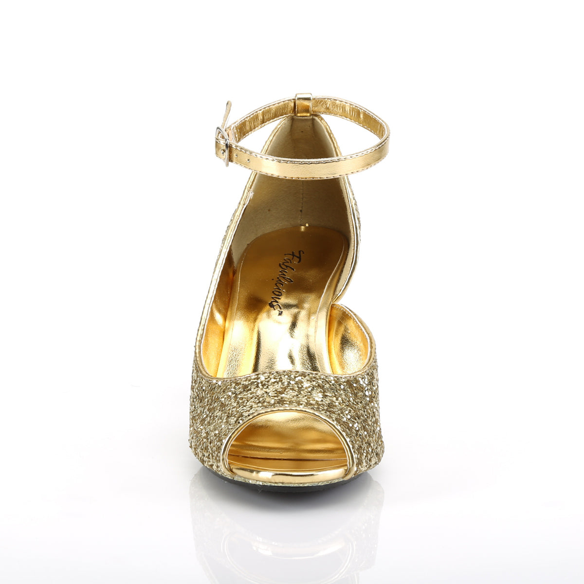 Fabulicious Sandalias para mujer BELLE-381g brillo de oro / brillo dorado