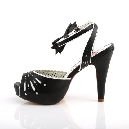 Pin Up Couture Womens Pumps BETTIE-01 Blk Faux Leather