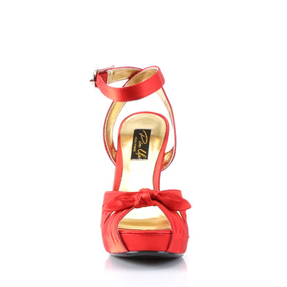 Pin Up Couture Bombas para mujer BETTIE-04 satinado rojo