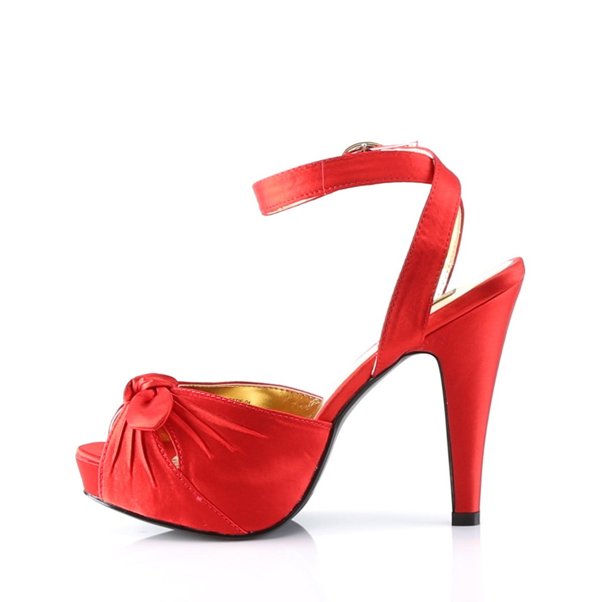 Pin Up Couture Bombas para mujer BETTIE-04 satinado rojo