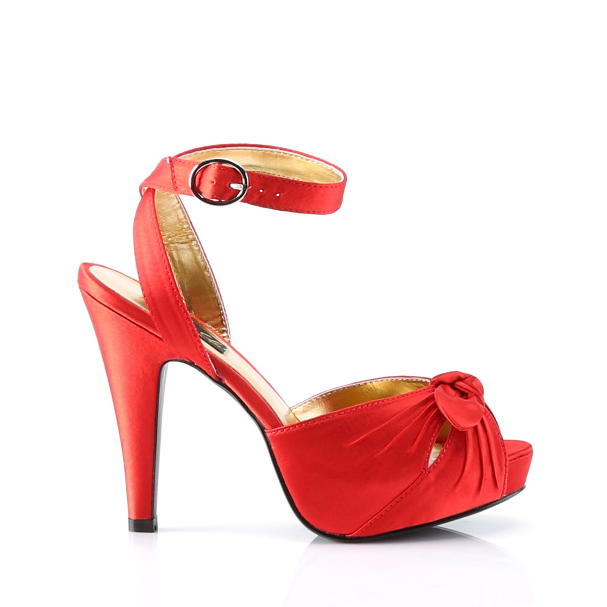 Pin Up Couture Bombas para mujer BETTIE-04 satinado rojo