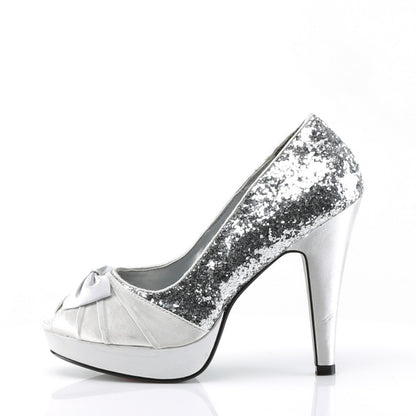 Pin Up Couture Bombas de mujer BETTIE-10 SLV GLTR-SATIN