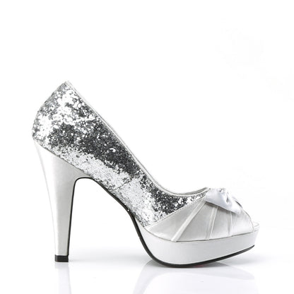Pin Up Couture Bombas de mujer BETTIE-10 SLV GLTR-SATIN