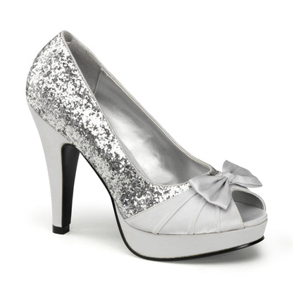 Pin Up Couture Bombas de mujer BETTIE-10 SLV GLTR-SATIN