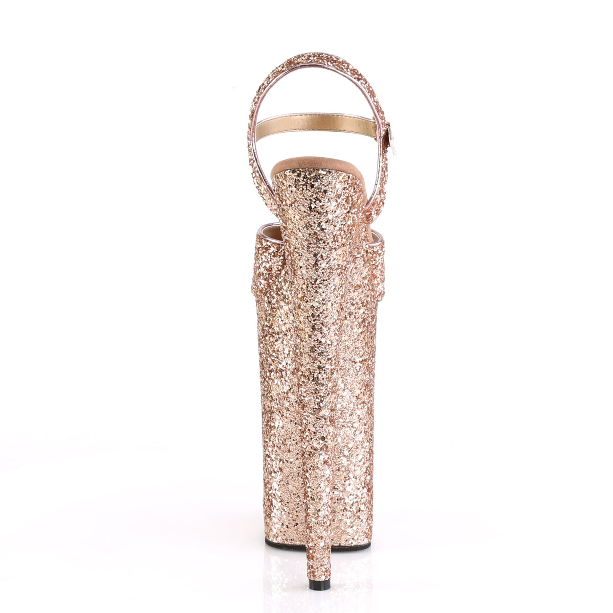 Pleaser Sandalias para mujer BEYOND-010lg brillo de oro rosa / oro rosa brillo