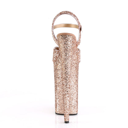 Pleaser Sandalias para mujer BEYOND-010lg brillo de oro rosa / oro rosa brillo