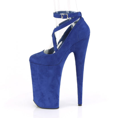 Pleaser Sandalias para mujer BEYOND-087FS Royal Blue F. Suede / Royal Blue F.Suede