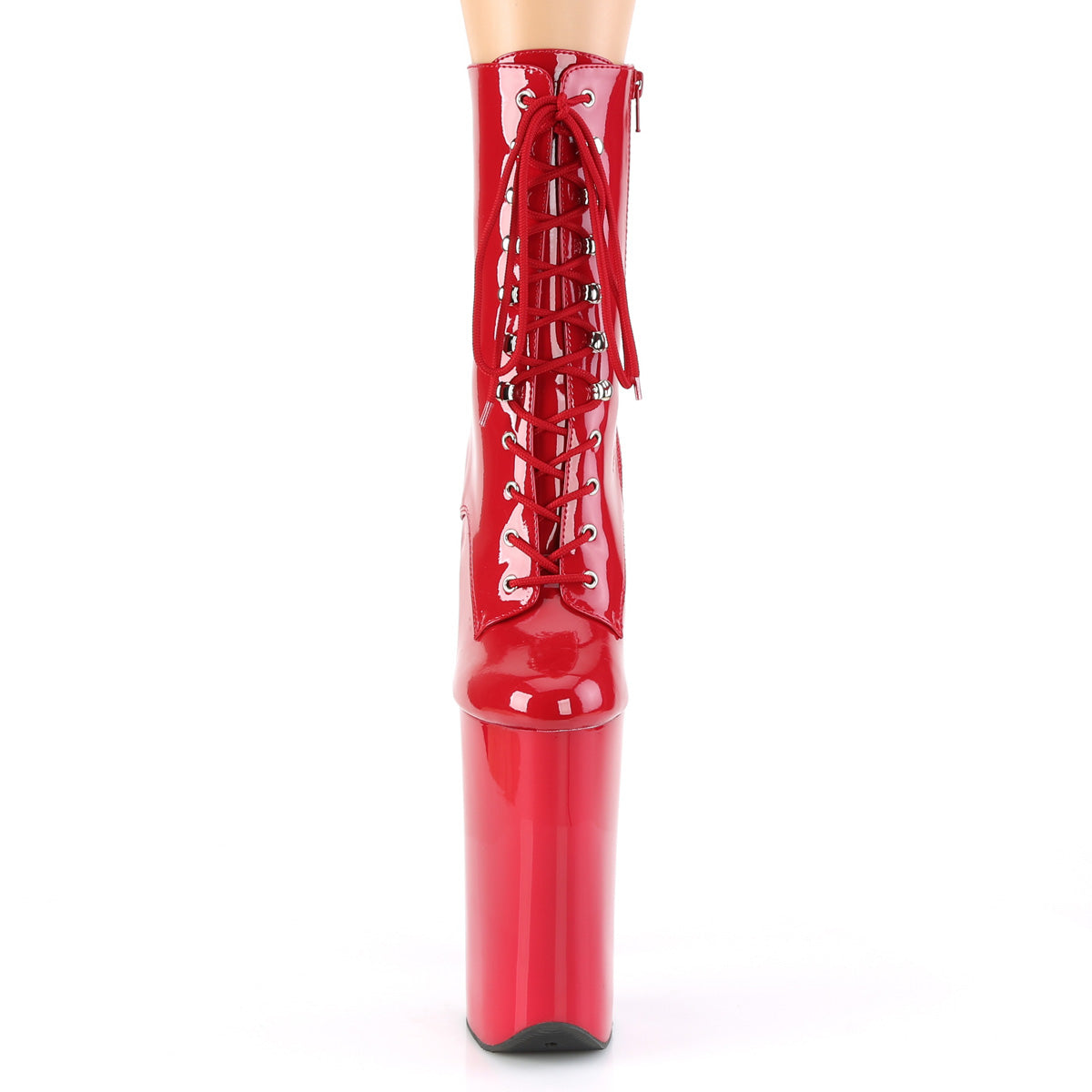 Pleaser Botas de tobillo para mujer BEYOND-1020 PAT / ROJO RED