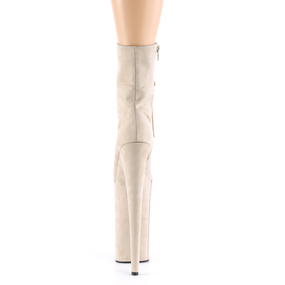 Pleaser Botas de tobillo para mujer BEYOND-1020FS Beige Faux Suede / Beige Faux Suda