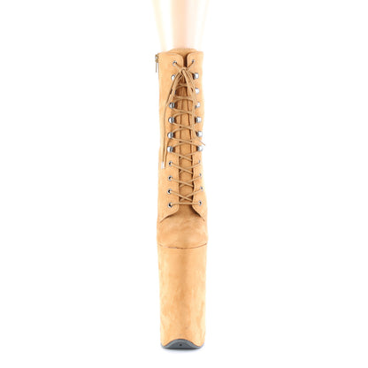 Pleaser Botas de tobillo para mujer BEYOND-1020fs Camel Gamuza sintética/Camel Gamuza sintética
