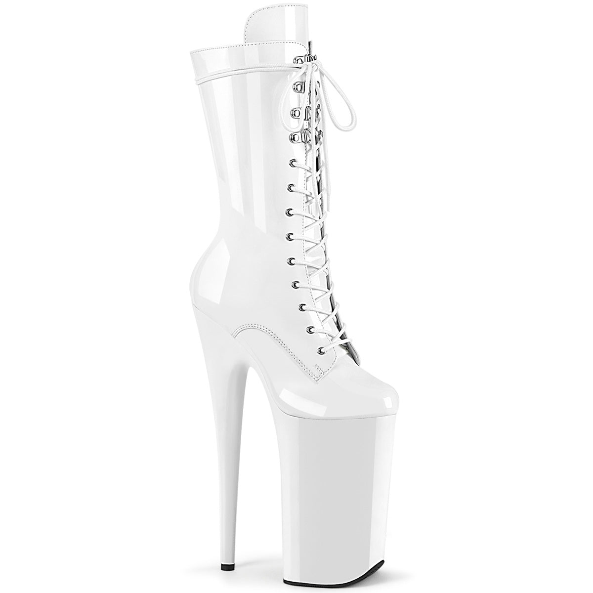 Pleaser  Botines BEYOND-1050 wht pat/wht