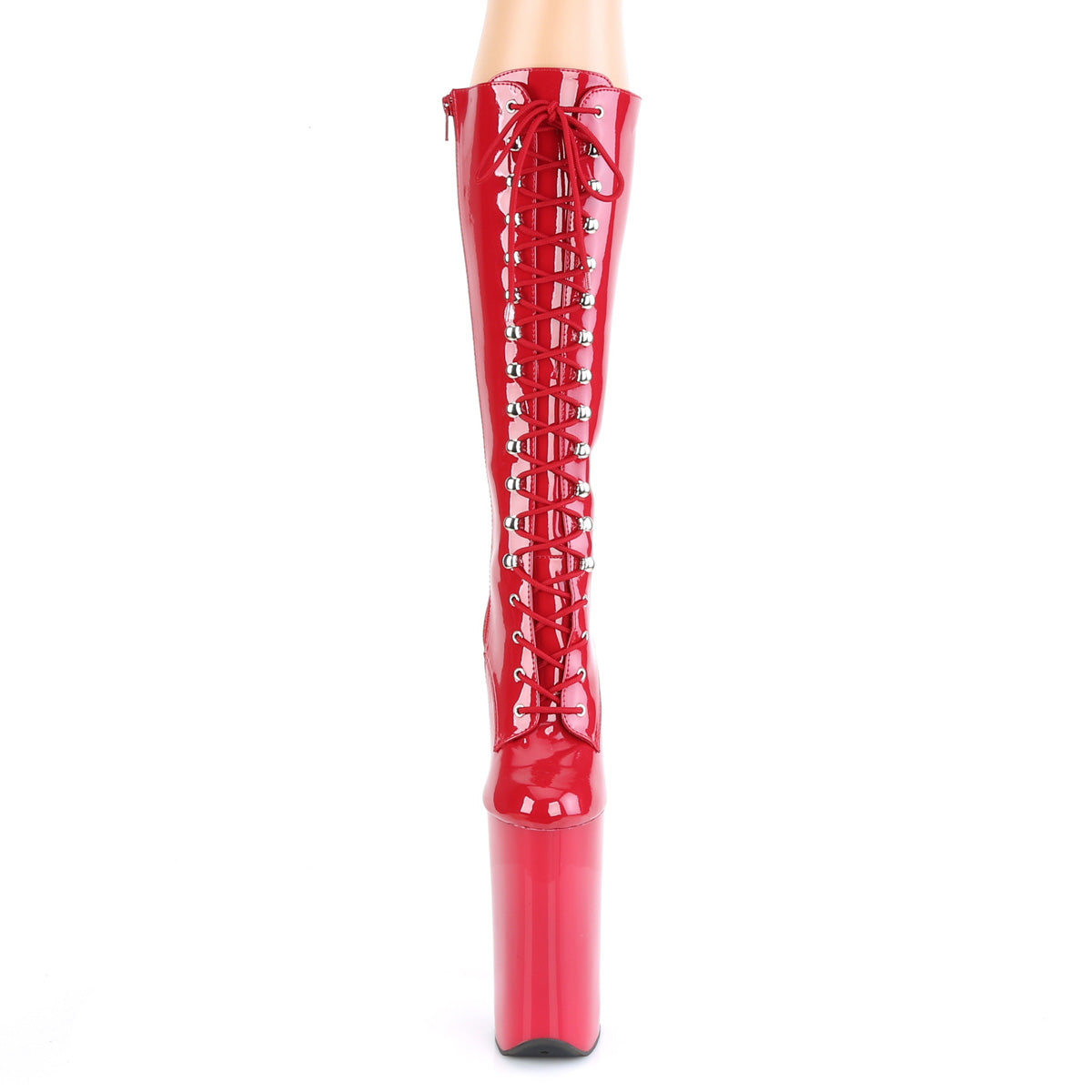 Pleaser Womens Boots BEYOND-2020 Red Pat/Red
