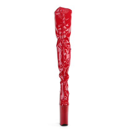 Pleaser Botas de mujer BEYOND-4000 Red Stretch Pat / Red