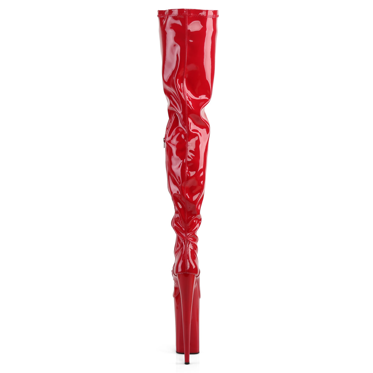 Pleaser Botas de mujer BEYOND-4000 Red Stretch Pat / Red