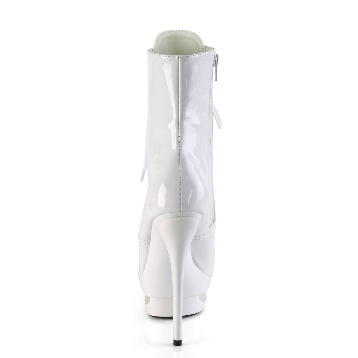 Pleaser Womens Ankle Boots BLONDIE-R-1020 Wht Pat/Wht
