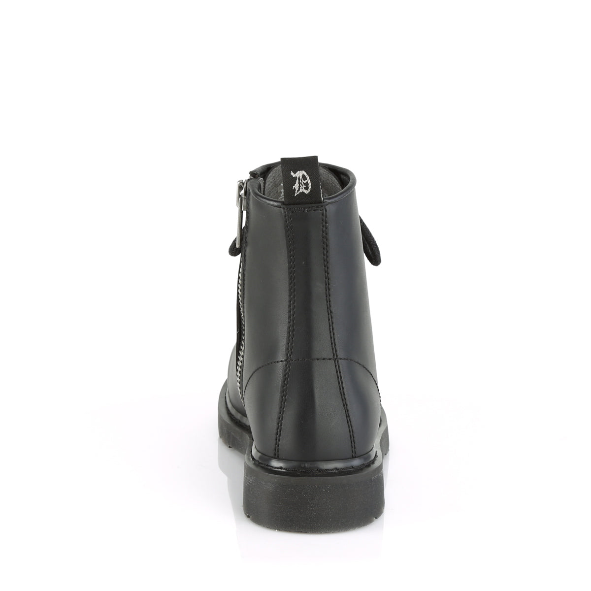 DemoniaCult Botas para hombre BOLT-100 BLK de cuero vegano